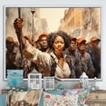 thumbnail image 1 of Designart "Afro-American Creation Potent" African American Floater Framed Canvas Print, 1 of 7