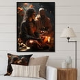 thumbnail image 1 of Designart "Afro-American Creation Sacred" African American Floater Framed Wall Art Living Room, 1 of 7
