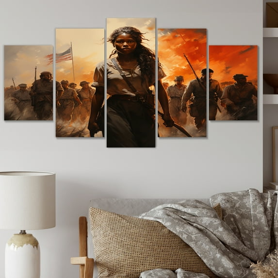 Designart "Afro-American Liberties" African American Art Living Room Set