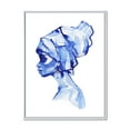 thumbnail image 1 of Designart 'Afro American Woman Blue Fashion Portrait' Modern Framed Canvas Wall Art Print, 1 of 5