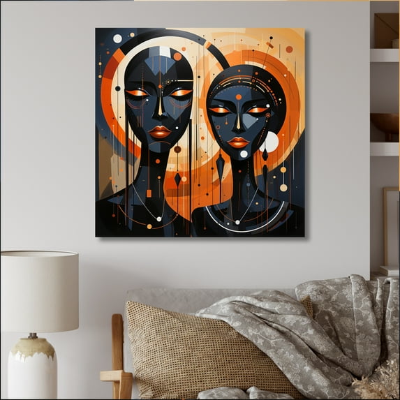 Designart "Afro Inspired Spirit I" African American Canvas Art Print