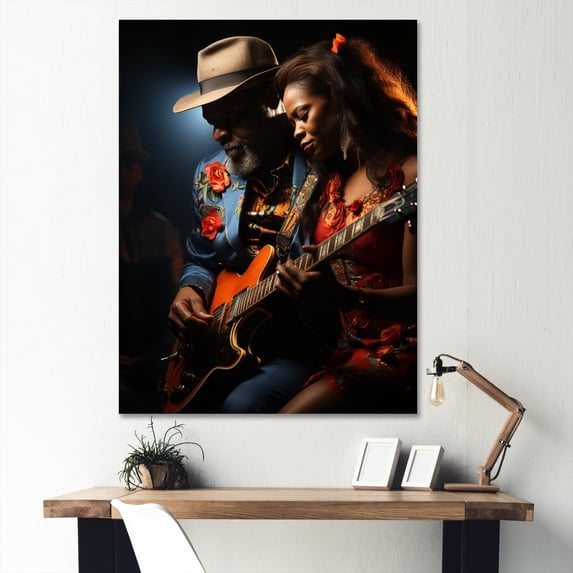 Designart "Afro Inspired Spirit II" African American Canvas Wall Art