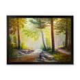 thumbnail image 1 of Designart 'Afternoon Light Through The Forest Trees' Traditional Framed Art Print, 1 of 4
