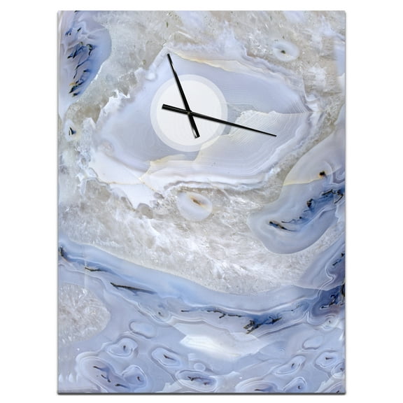 Designart 'Agate Stone Background' Modern Wall Clock