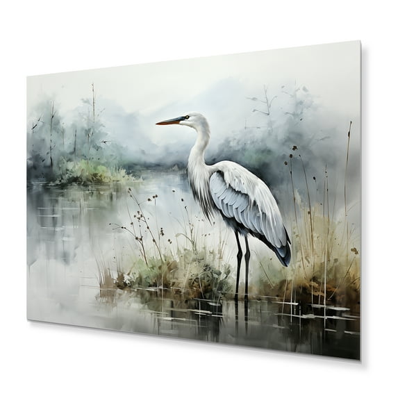 Designart "Alaska Frozen Frontier" Animals Metal Art Living Room