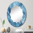thumbnail image 1 of Designart "Alaska Glacial Beauty " Alaska Round Wall Mirror - Modern Oval Printed Decorative Oversized Mirror - Multiple Color Options, 1 of 4