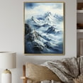 thumbnail image 1 of Designart "Alaska White-Capped Summits" Landscapes Floater Framed Canvas Print, 1 of 7