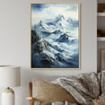 thumbnail image 1 of Designart "Alaska White-Capped Summits" Landscapes Floater Framed Canvas Print, 1 of 7