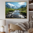 thumbnail image 1 of Designart "Alaska horizon I" Landscapes Floater Framed Canvas Print, 1 of 7