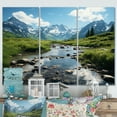 thumbnail image 1 of Designart "Alaska horizon I" Landscapes Metal Art Print Set, 1 of 5