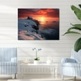 thumbnail image 1 of Designart "Alaska's Coastal Guardian Lighthouse IV" Coastal Wall Art - Coastal Yellow Coastal Light House Entryway Wall Art, 1 of 4
