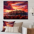 thumbnail image 1 of Designart "Alhambra s Last Light Sunset View I" Landscapes Canvas Art Print, 1 of 5