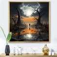 thumbnail image 1 of Designart "Alone Amidst Darkness" Abstract Landscape Floater Framed Wall Decor, 1 of 5