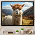 thumbnail image 1 of Designart "Alpacas Andean beauty" Animals Floater Framed Wall Decor, 1 of 7