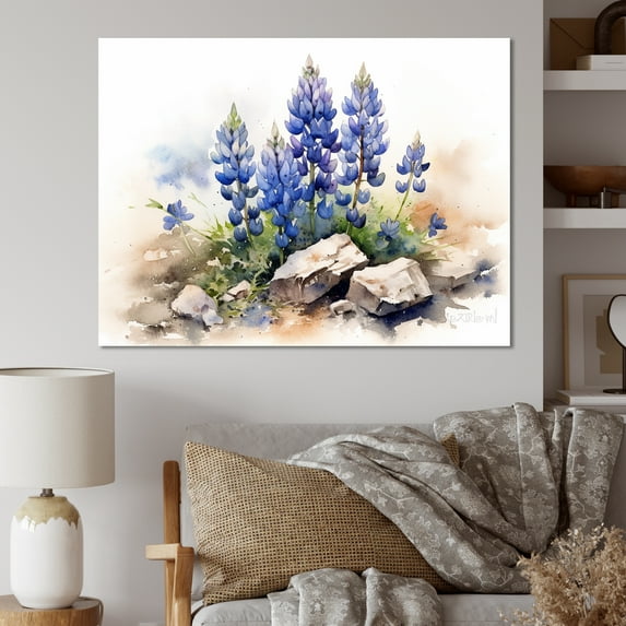 Designart "Alpine Lavender Lilies" Lilies Wall Art Prints