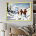 thumbnail image 1 of Designart "Alpine Trek Skiing the Slopes I" Sports Framed Wall Art Decor - Modern White Hiking Entryway Framed Wall Art, 1 of 6