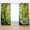 thumbnail image 1 of Designart 'Amazing Green Tree' Traditional Curtain Panel, 1 of 4