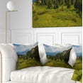 thumbnail image 1 of Designart Amazing Visitor Mountains - Landscape Photo Throw Pillow - 18x18, 1 of 5