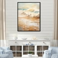thumbnail image 1 of Designart "Amber And Azure Serene Shoreline" Beach Floater Framed Wall Art Prints, 1 of 5