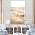 thumbnail image 1 of Designart "Amber And Azure Serene Shoreline" Beach Wall Art Prints, 1 of 7