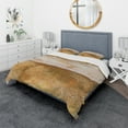thumbnail image 1 of Designart 'Amber Modern Horizon' Geometric Duvet Cover Set, 1 of 4