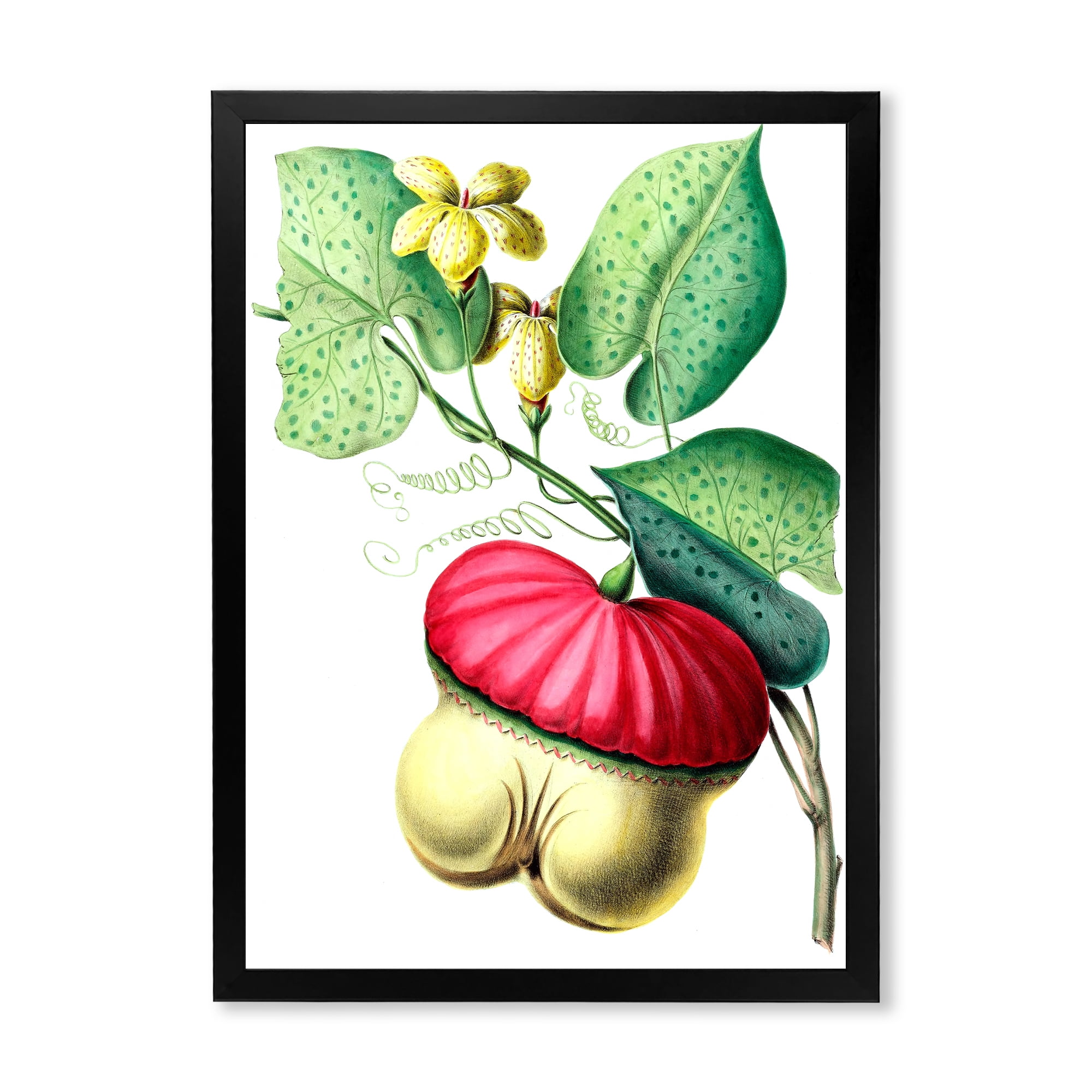 Designart 'American Vintage Flowers I' Traditional Framed Art Print