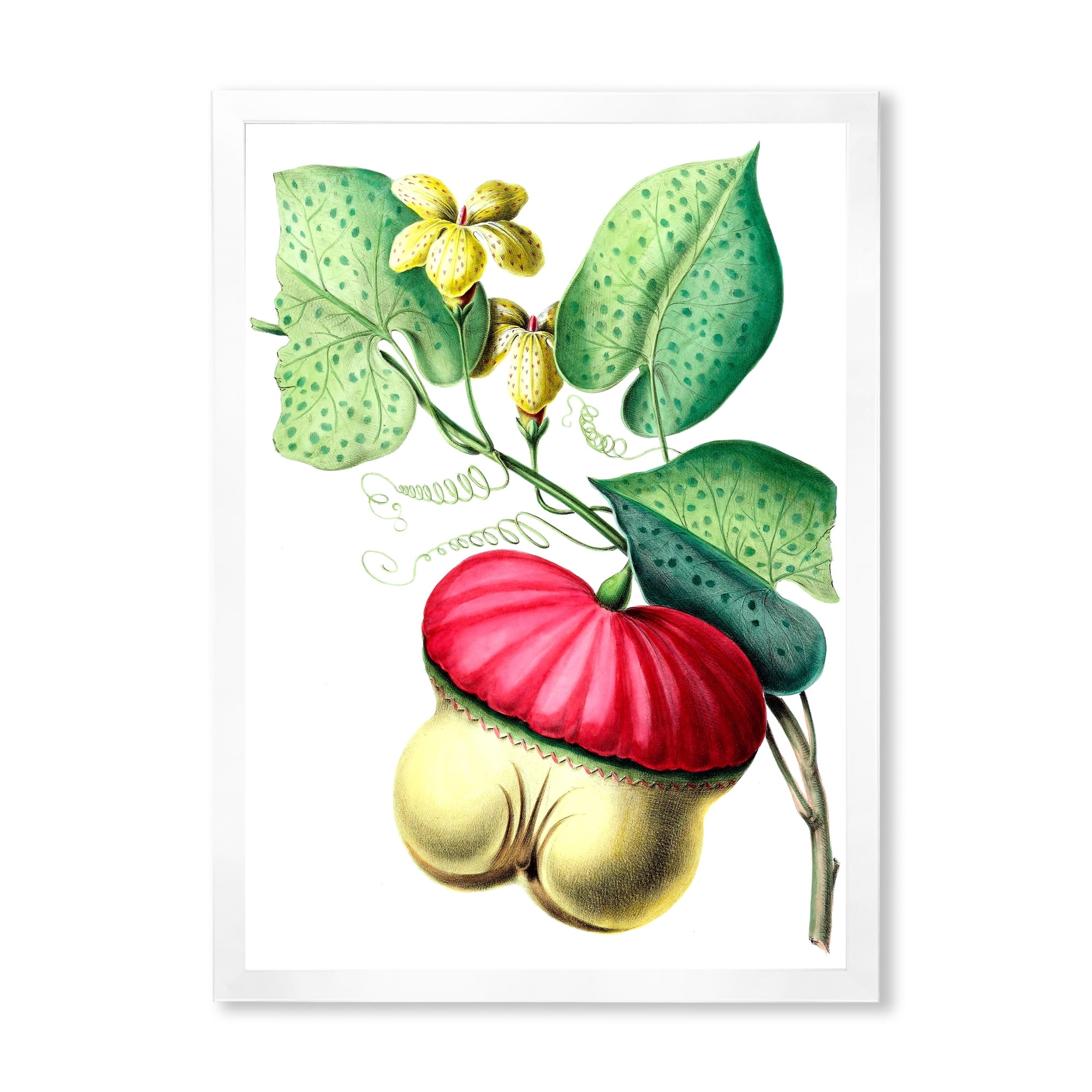 Designart 'American Vintage Flowers I' Traditional Framed Art Print