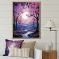 thumbnail image 1 of Designart "Amethyst Riverbed Oaks" Tree Oak Floater Framed Wall Art Prints, 1 of 5