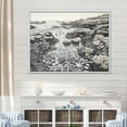 thumbnail image 1 of Designart "An Abstracted Gray Landscape I" Coastal Coral Under Water Floater Framed Wall Art Living Room, 1 of 5