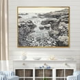 thumbnail image 1 of Designart "An Abstracted Gray Landscape I" Coastal Coral Under Water Floater Framed Wall Art Living Room, 1 of 5