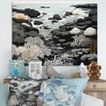 thumbnail image 1 of Designart "An Abstracted Gray Landscape II" Coastal Coral Under Water Canvas Art Print, 1 of 7