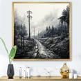 thumbnail image 1 of Designart "Analytic Drawing Of Electrical Power Lines I" Power Lines Floater Framed Canvas Prints, 1 of 5