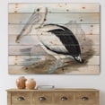 thumbnail image 1 of Designart 'Ancient Australian Birds VIII' Traditional Print on Natural Pine Wood, 1 of 5