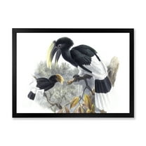 Designart 'Ancient Bird Illustration I' Traditional Framed Art Print
