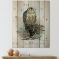 thumbnail image 1 of Designart 'Ancient Bird Life V' Traditional Print on Natural Pine Wood, 1 of 5