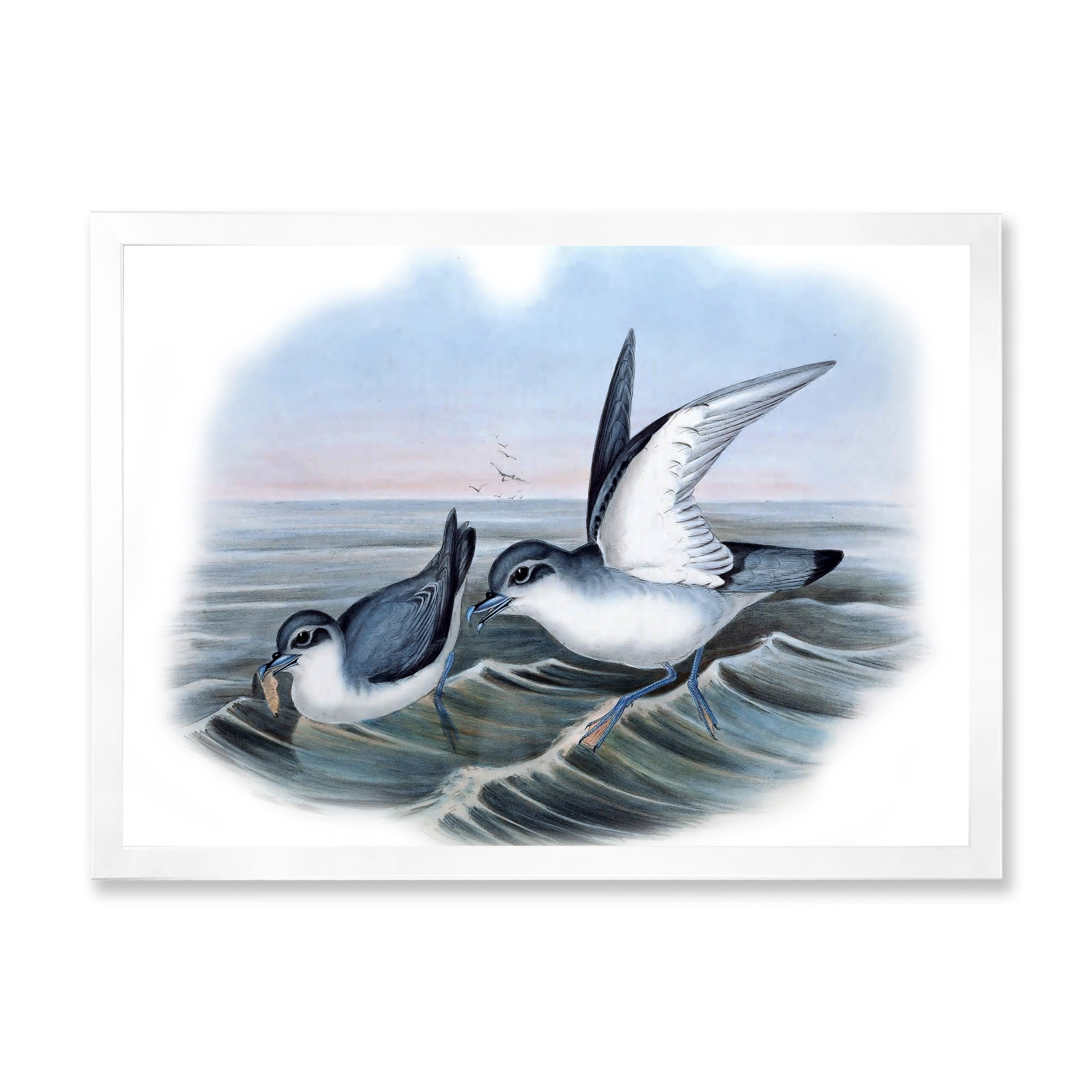 Designart 'Ancient Bird Life X' Traditional Framed Art Print