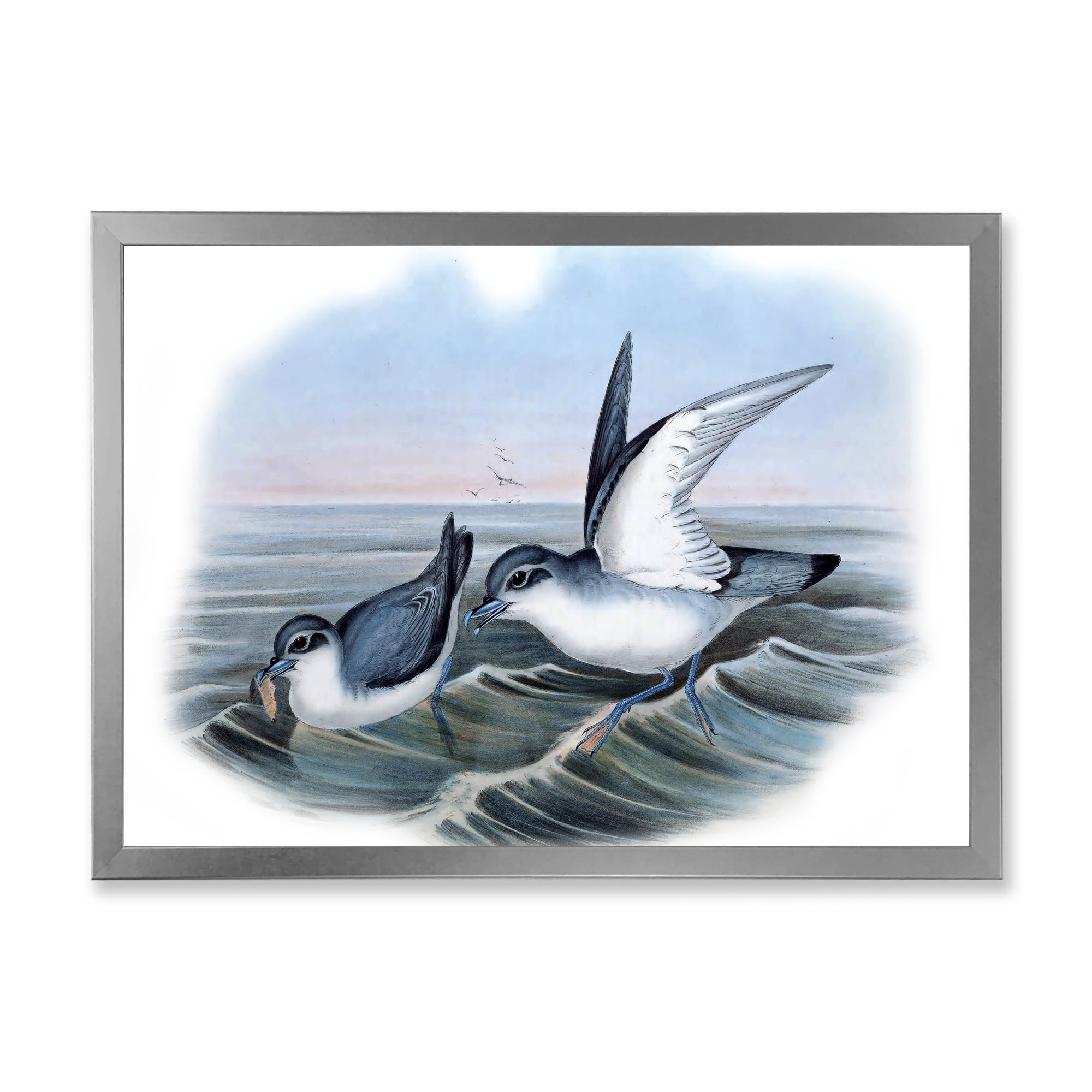 Designart 'Ancient Bird Life X' Traditional Framed Art Print