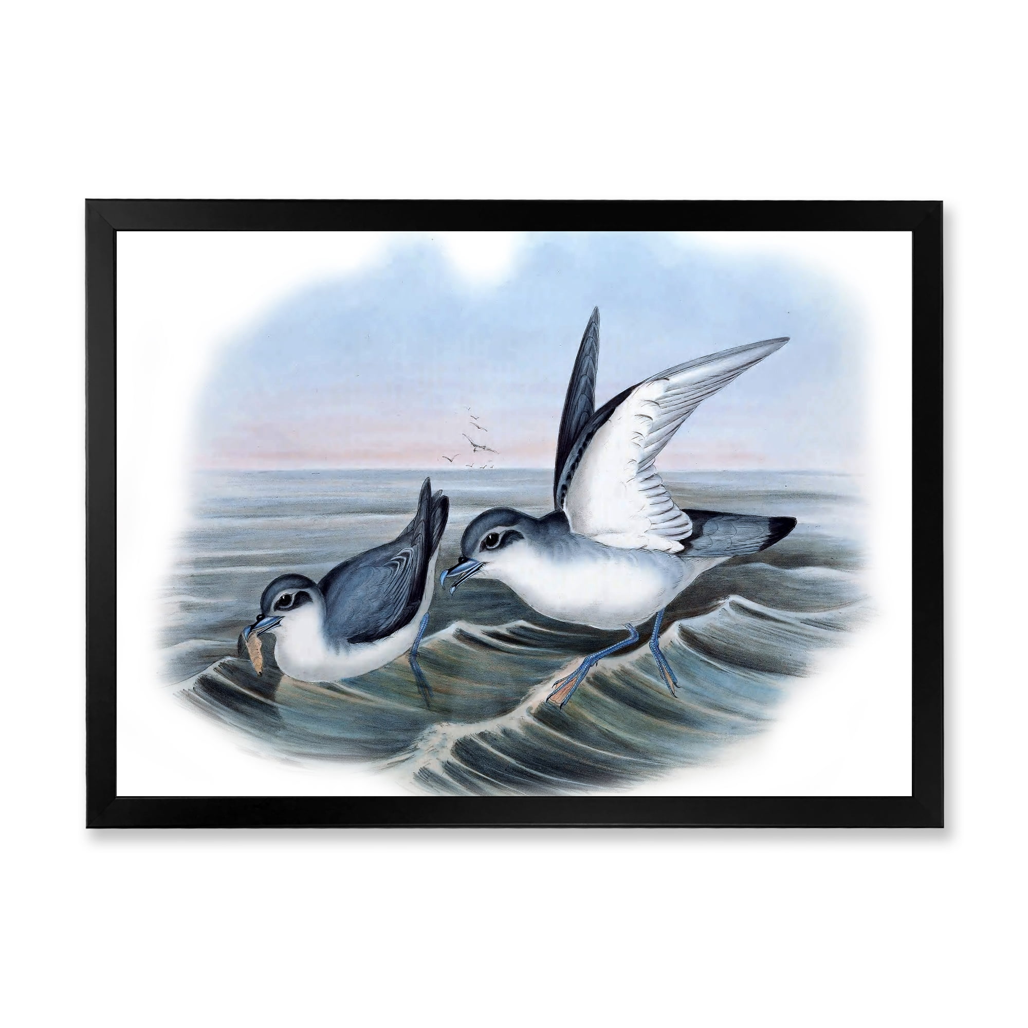Designart 'Ancient Bird Life X' Traditional Framed Art Print