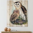 thumbnail image 1 of Designart 'Ancient Birds I' Traditional Print on Natural Pine Wood, 1 of 5