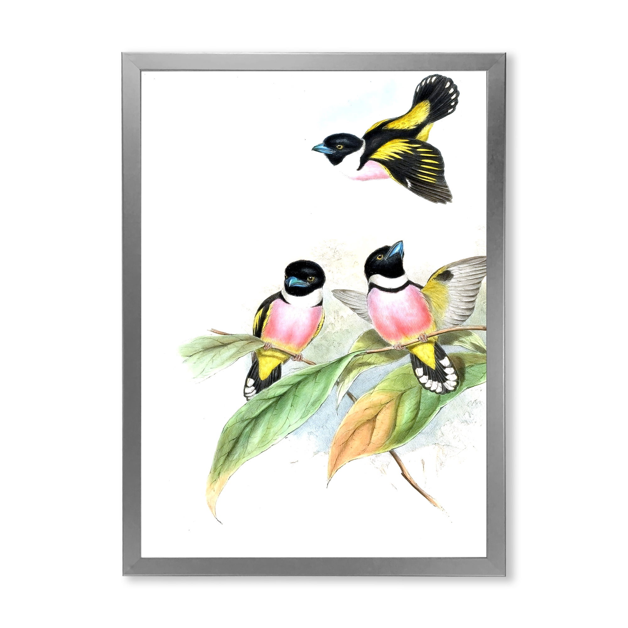 Designart 'Ancient Birds III' Traditional Framed Art Print