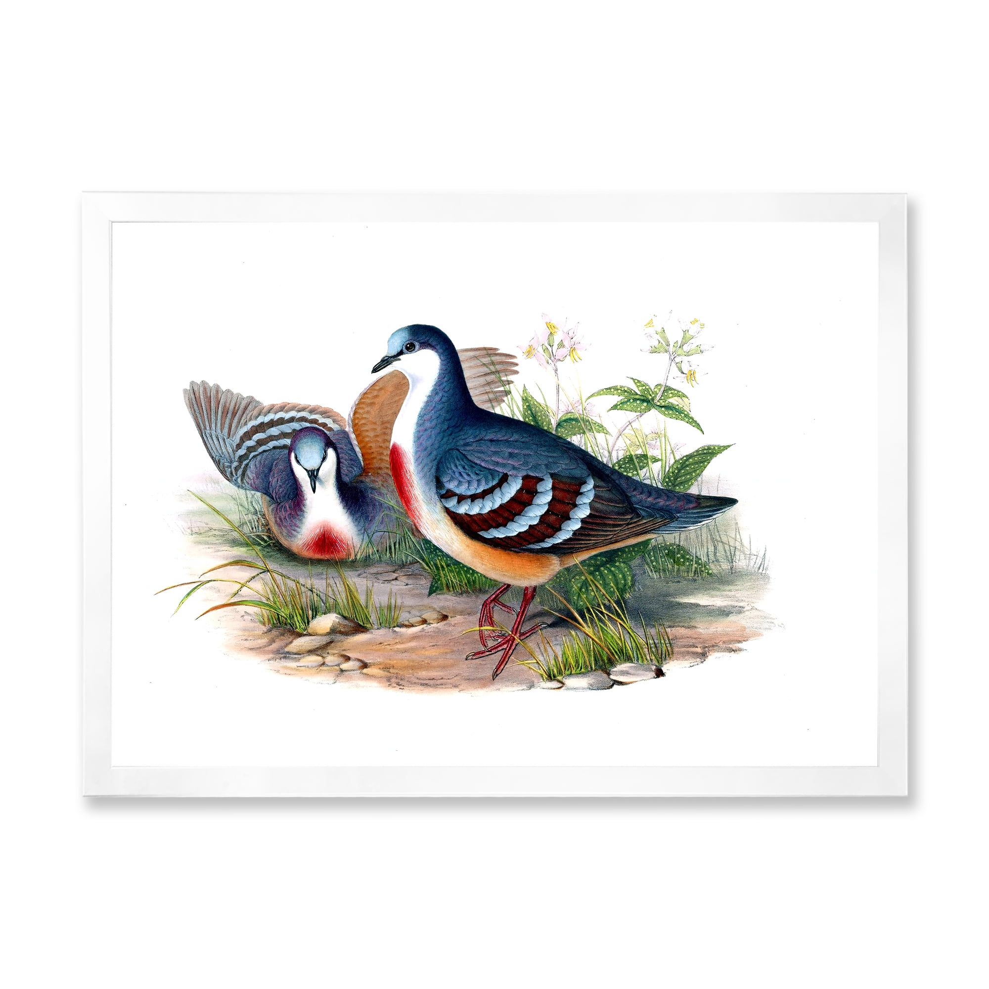 Designart 'Ancient Birds In The Wild IV' Traditional Framed Art Print