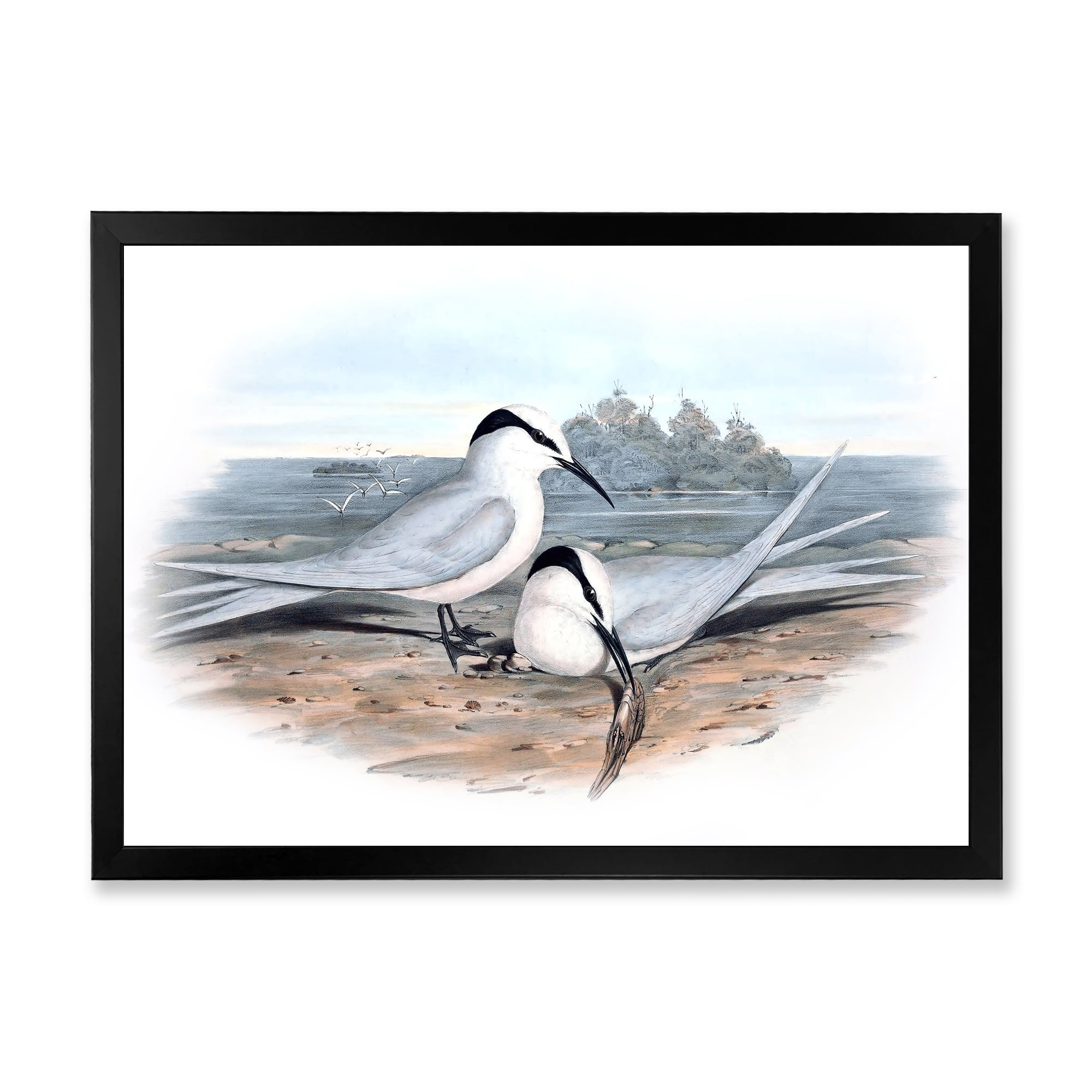Designart 'Ancient Birds In The Wild IX' Traditional Framed Art Print