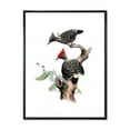 thumbnail image 1 of Designart 'Ancient Birds In The Wild VI' Traditional Framed Canvas Wall Art Print, 1 of 5