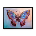 thumbnail image 1 of Designart 'Ancient Blue Butterfly II' Modern Framed Art Print, 1 of 4