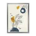 thumbnail image 1 of Designart 'Ancient Boho Art Minimalistic Flowers II' Modern Framed Art Print, 1 of 1