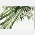 thumbnail image 1 of Designart ' Ancient Dark Green Bamboo ' Traditional Canvas Wall Art Print, 1 of 3