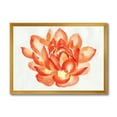 thumbnail image 1 of Designart 'Ancient Detail of A Orange Lotus' Traditional Framed Art Print, 1 of 4