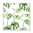 thumbnail image 1 of Designart 'Ancient Floral Tropical Leaves II' Tropical Framed Canvas Wall Art Print, 1 of 5
