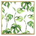 thumbnail image 1 of Designart 'Ancient Floral Tropical Leaves II' Tropical Framed Canvas Wall Art Print, 1 of 5