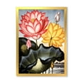 thumbnail image 1 of Designart 'Ancient Flowers II' Traditional Framed Art Print, 1 of 4